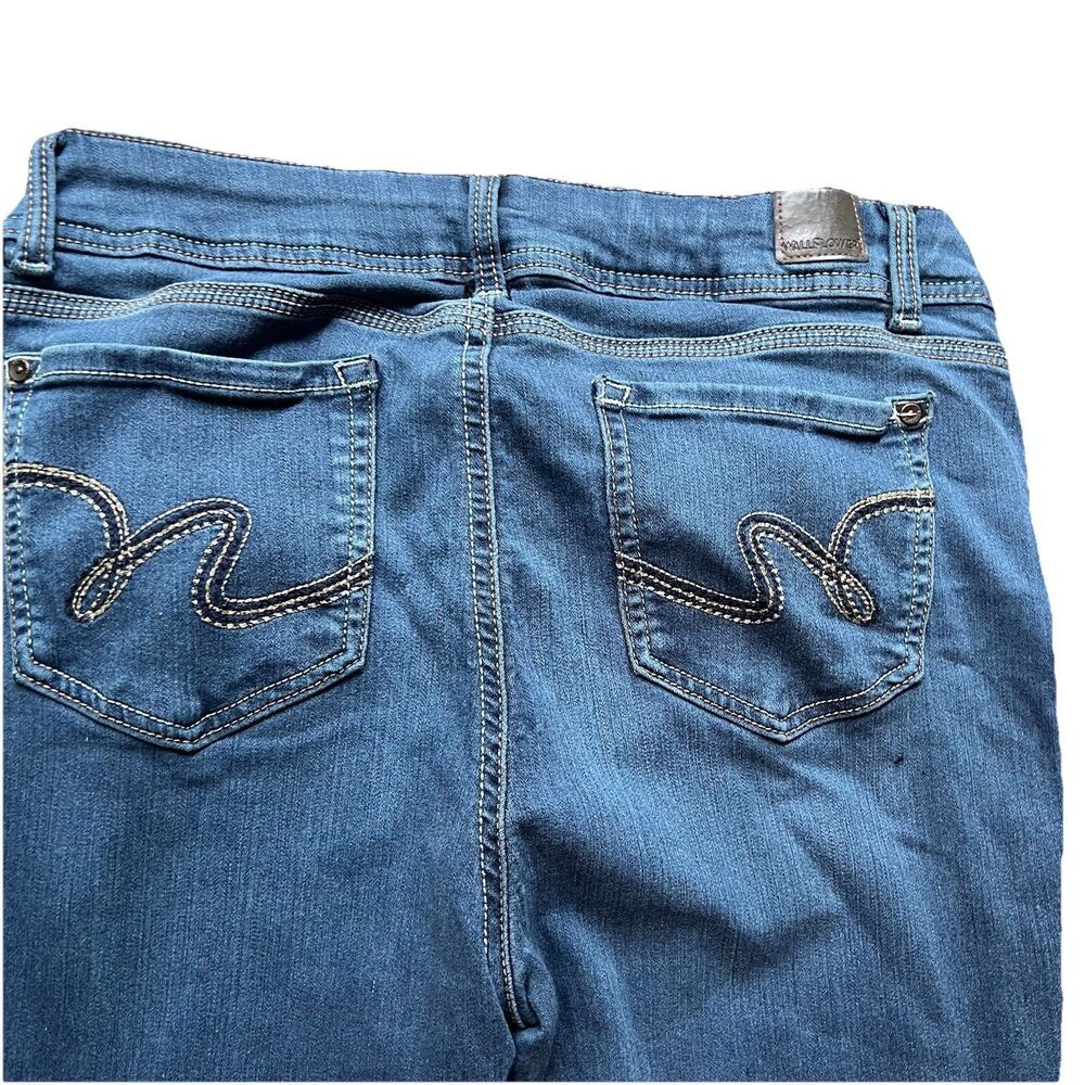 Wallflower Instasoft Ultra Fit Skinny Denim Dark Blue Jeans Women's 13 Long - Picture 8 of 10
